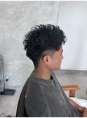 短髪スパイラルパーマ