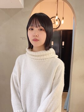 ローレン(LOREN) ミルクティーベージュぷつっとボブケアブリーチ 梅田