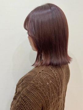 ティンク 関内(Tink) レッドブラウン×外ハネ