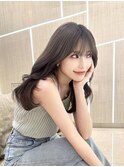 韓国ヘア 2wayバング  レイヤーカット くびれヘア  顔周り/