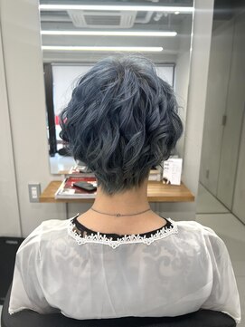 バルベストーキョーサウス(BARBES TOKYO SOUTH) パーマ風ショートアレンジヘア【清板】