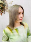 ハイトーンくすみベージュ20代30代40代☆小顔姫カット☆