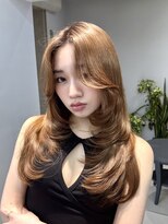 ヴェイン 渋谷(vain)&nbsp;イルミナカラーレイヤーカット顔まわりカット大人ヘア