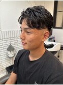 フェード×アップバングパーマ