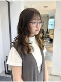 ゆるふわパーマロングパーマコテ巻き風パーマブリーチパーマ