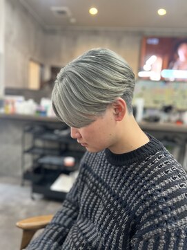 アーサスバイヘッドライト 水戸城南2丁目店(ursus by HEADLIGHT) 【LEN】カーキグレージュ メンズ ハイトーン