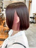 /京都/河原町/学割U24/インナーカラー/ワインレッド