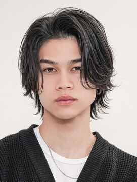 メンズヘアセンス 渋谷(MEN'S HAIR SENSE) フェザーパーマ/センターパート/ニュアンスパーマ/メンズ/眉毛