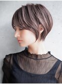 大人可愛い30代40代50代小顔◎マッシュショートボブウルフカット