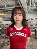 CAF FUKO ミディアムヘア/くるくるパーマ/ウェーブ/大阪心斎橋