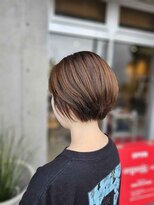 オーガニック ライフ 若葉 鶴ヶ島(organic+life)&nbsp;大人可愛い◎前髪あり丸みショートボブ×艶髪