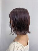ミニボブ×ラベンダー/ホワイトラベンダー 20代30代40代