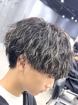 フィフスパーク(fifth PARK) 渋谷メンズハイライトカラーメンズメッシュ緩めメンズパーマ