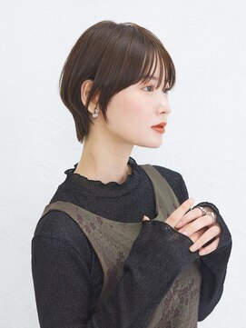 ソーエン バイ ヘッドライト 西葛西店(soen by HEADLIGHT) グランマッシュショート暗めカラーデザインカラーココアブラウン