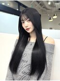 最高品質羽エクステ/グレーブラック/ケラチントリートメント