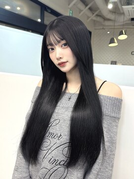 最高品質羽エクステ/グレーブラック/ケラチントリートメント