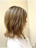 巻き髪ボブ