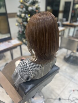 ケンジ 南林間(KENJE) グレージュ×レイヤー×モノトーンカラー【南林間】