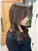 beige color/ロングレイヤー