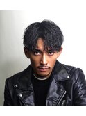 ツイストスパイラルパーマ センターパート 鹿児島メンズ
