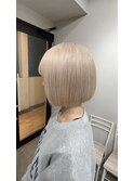 ［ミルクティーベージュ/ホワイトベージュ/ハイトーン/ボブ］