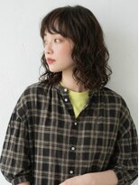 キビト(kibito) オン眉ミディアムパーマ新宿若松河田曙橋牛込柳町20代30代40代