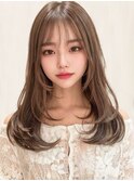 髪質改善ハッシュカット顔周りカットザクザクレイヤーグレージュ