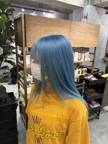 シールドヘアー 沖縄 新都心(C'LD Hair) ペールブルー/那覇美容室/新都心美容室