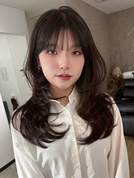 エトワ 中央店(etoi) 大分韓国かき上げレイヤーカット大人レイヤー顔まわりレイヤー