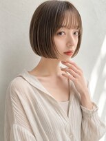 フォト 新宿三丁目(foto) 髪質改善縮毛矯正くびれレイヤー切りっぱなしボブ
