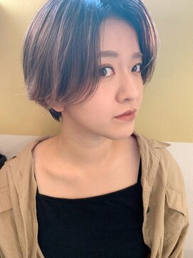 ハブ(hub) ショートバレイヤージュ【hub(hair)天神今泉】