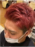 メンズピンクヘアー