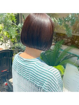 ツバメ ヘアー(TSUBAME HAIR) ピンクベージュ×ミニボブ