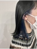 暗髪×ブルー