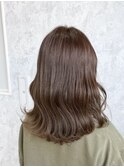 ブリーチなし×明るめアッシュベージュ