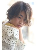 大人可愛い20代30代40代似合わせカットイメチェン流しバング