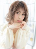 浅草/髪質改善/シースルー前髪×バニラベージュ☆外巻きパーマd