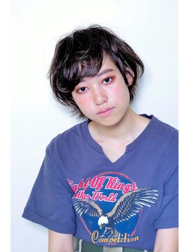 クシュ 所沢西口プロぺ通り(kusyu... ) ペールベージュセクションカラーグラデーションカラー外ハネボブ