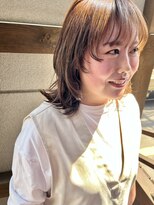 ヘアメイク マルナ 本店(HAIR MAKE MALUNA) 【MALUNA ヒマワリ】くびれボブミディ×顔周りレイヤー