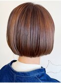 20代30代大人可愛いナチュラルハイライト艶感大人ショートボブ
