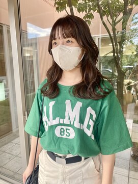 クロエ バイ ラヴィズム 小針店(CLOE by LUVISM) 顔まわりレイヤー×オリーブベージュ