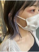 透明感カラー★大人可愛いインナーカラーラベンダー