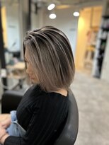 ラフ 難波店(LAFF) #セミディ#シアーカラー#ショートヘア#姫カット#ダークアッシュ