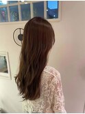 切りっぱなしボブ/エアリーロング/美髪のススメ/ピンクブラウン