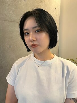 ナループロア ルームー(Nalu pu loa ROOMOO) ミニボブ/内巻きボブ/顔まわりカット/ボブ