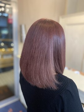 ミオ パーチェ ヘア(mio pace hair) ピンクべージュ×ボブ