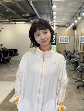 ヒュージ 表参道(huge) ショートボブ/ニュアンスパーマ/顔周りレイヤー/前髪カット