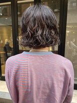 コフィー バイ メルト 吉祥寺(cofy by melt)&nbsp;【三ツ井純】ボブパーマ 前髪パーマ ブラウンベージュ小顔カット