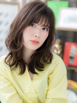 カバーヘア ブリス 志木南口駅前店(COVER HAIR bliss) ★黒髪クラゲヘアーエアリーミディアムウルフカット30代40代★1