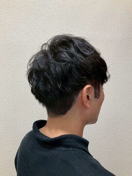 アクセ 20代30代メンズカットメンズヘアショート短髪ニュアンスパーマ